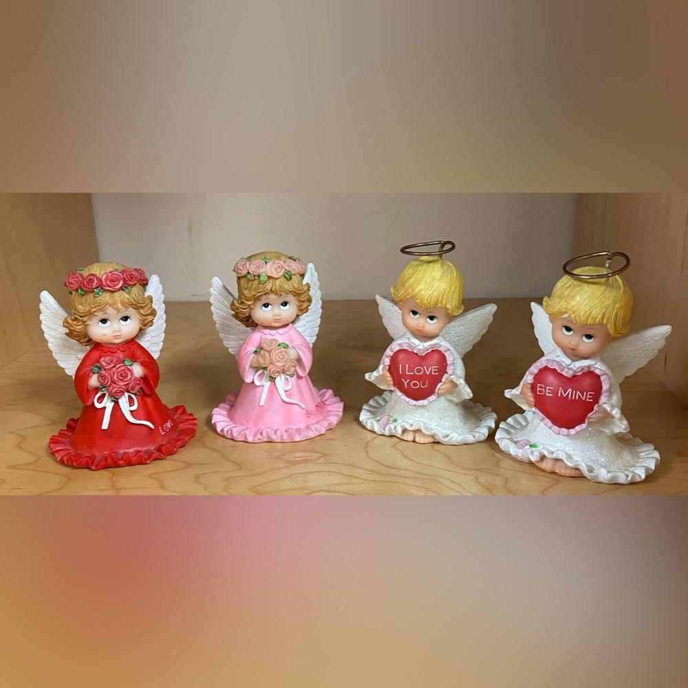MOREHEAD 4 ANGEL FIGURINES VINTAGE